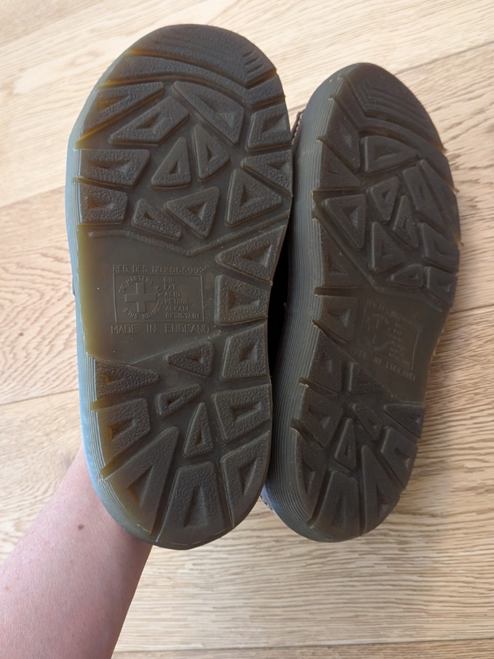 Dr. Martens England 8418 vintage 90's Y2K Chunky Sandals SlidesBark Grizzly 9 - Picture 6 of 9